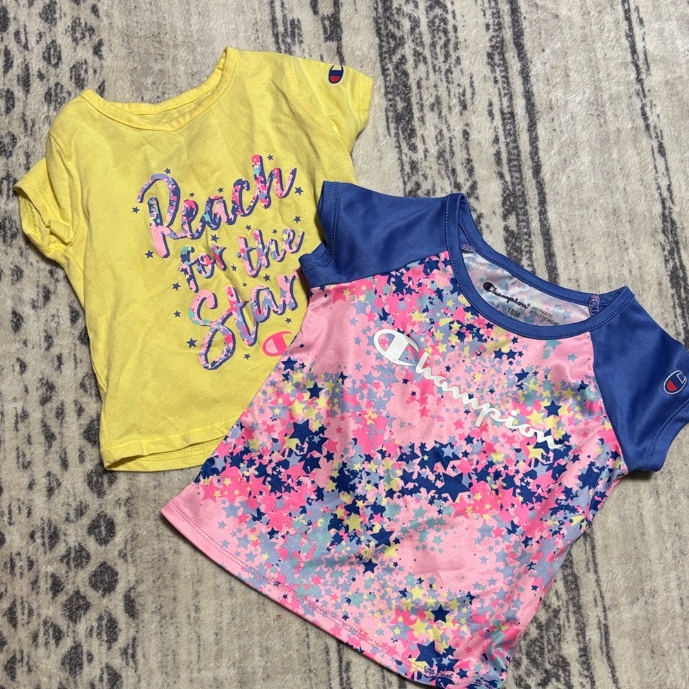 Champion Kids' Yellow and Blue Star Tees